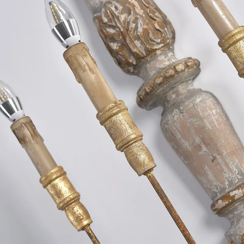 vintage 3-light sconces
