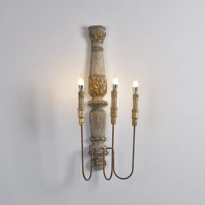 warm white 3-light sconces