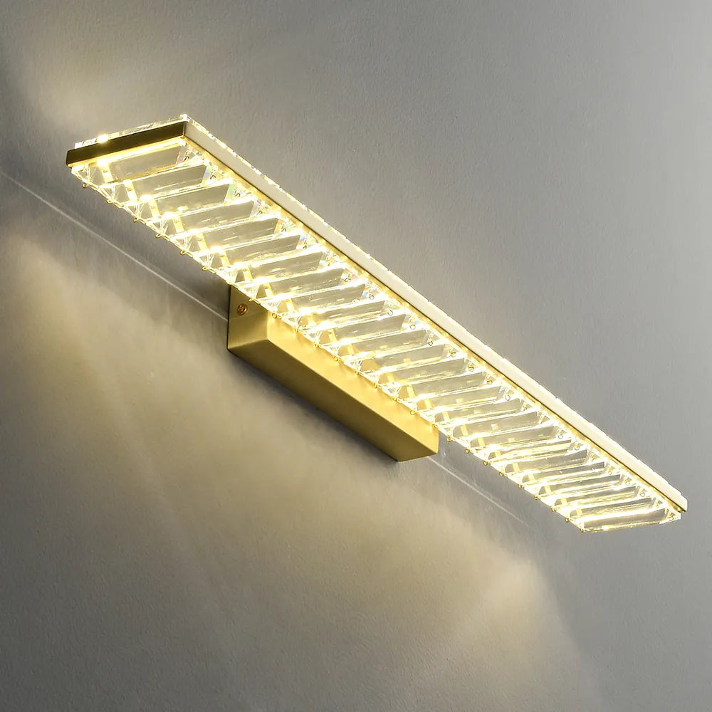 metal crystal wall lights