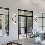 Black Wall Sconce – Hallway Light Fixtures & Modern Bathroom Lighting - View 3