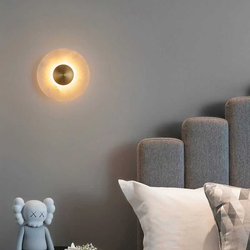 matt white wall sconce