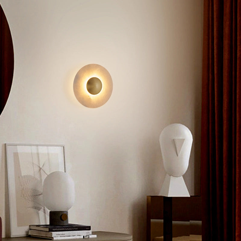 Aromas Coss Matt White Wall Sconce, versatile design for illumination and decoration, customizable diffuser
