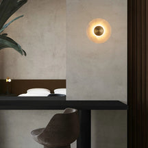 Aromas Coss Matt White Wall Sconce, versatile design for illumination and decoration, customizable diffuser