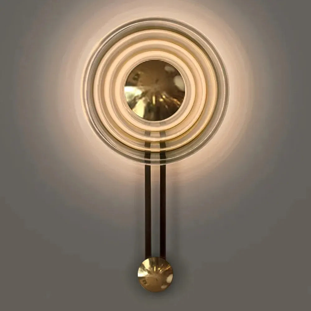 led round wall sconces