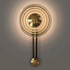 led round wall sconces