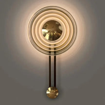 led round wall sconces