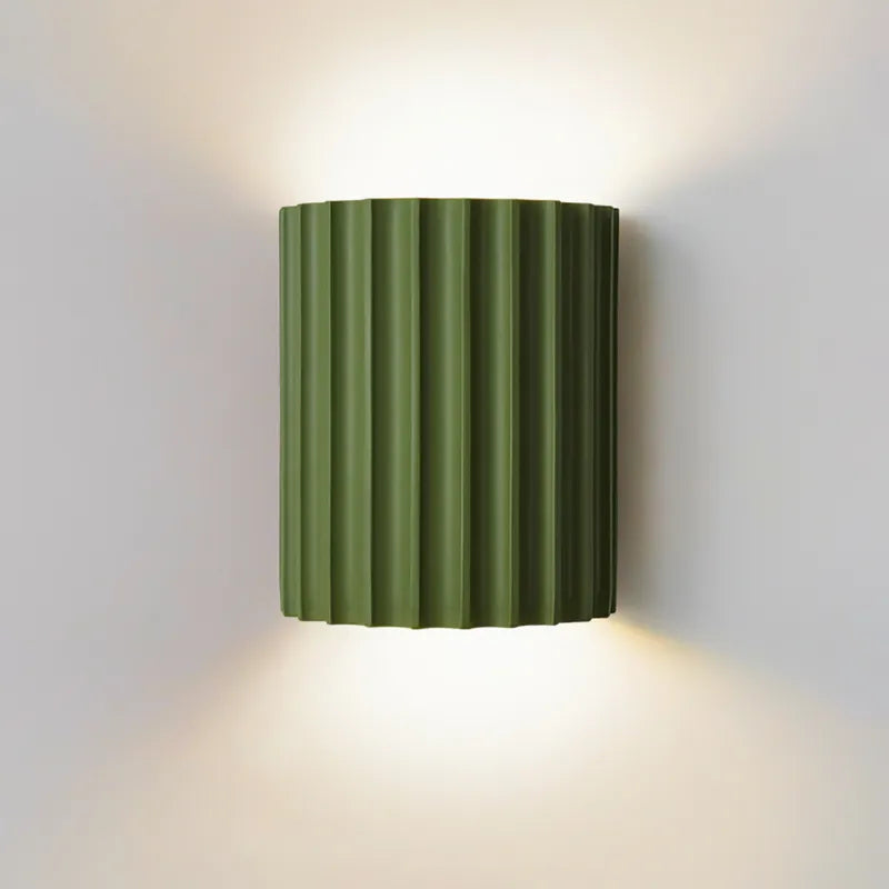 green wall sconces
