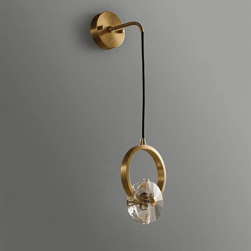 gold led wall sconces
