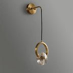 gold led wall sconces