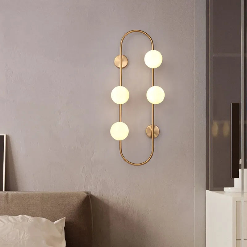 glass globe modern sconces