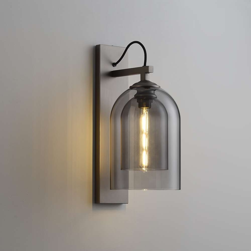 black wall sconces