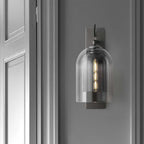 glass cloche wall light