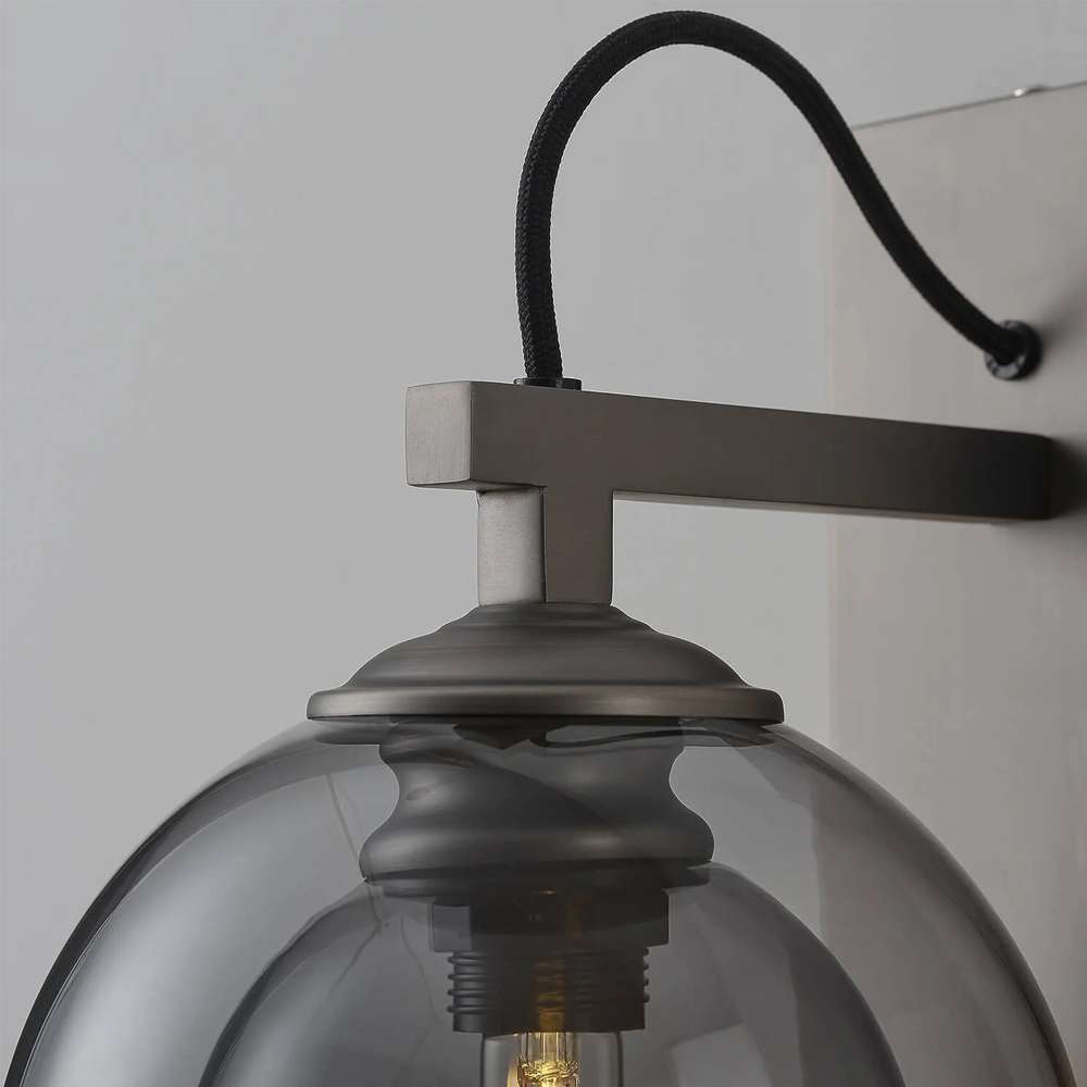 wall sconce with glass