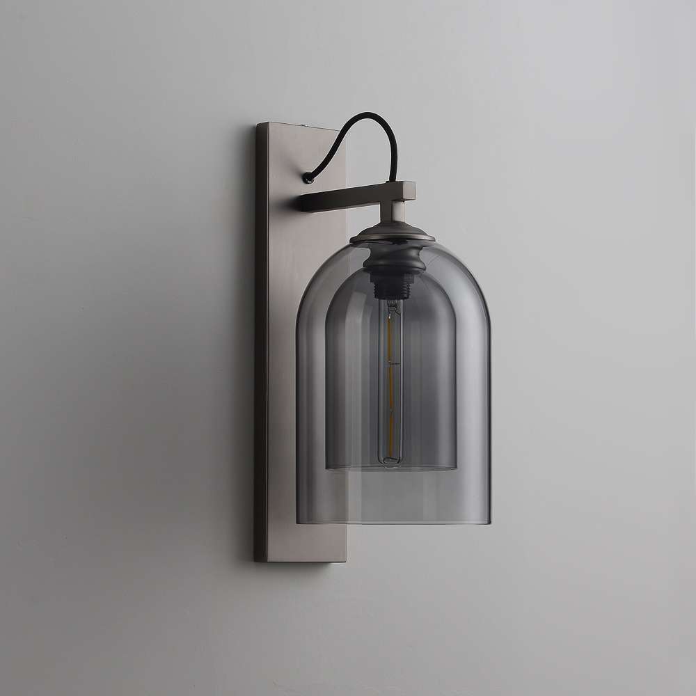 decorative glass wall sconce
