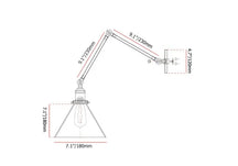 black metal wall lamp