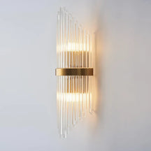 striated glass shade lighting