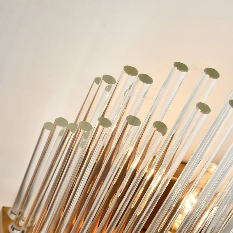 gold clear glass shade lighting