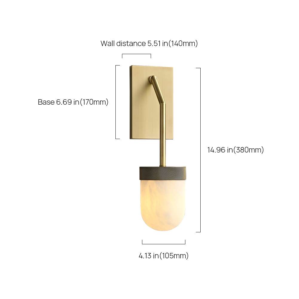 luxury european alabaster wall lamps