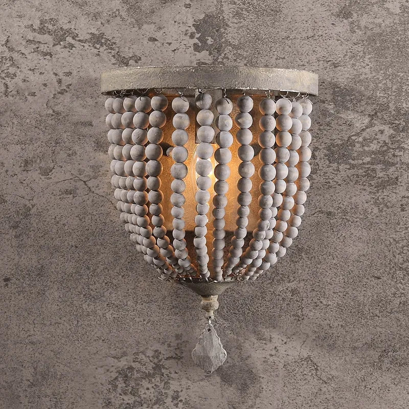 distressed gray sconces