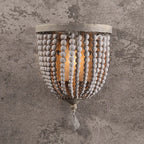 distressed gray sconces