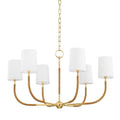 webson linen drum chandelier