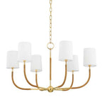 webson linen drum chandelier