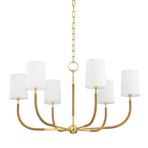 webson linen drum chandelier