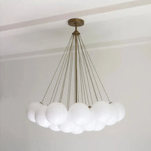 Modern Creative Chandelier – White Glass Bubble Cloud Light – view 12