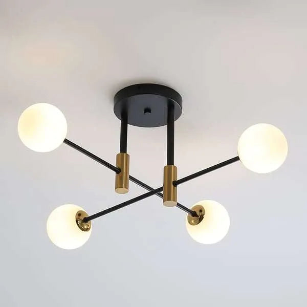 modern white glass ceiling lights