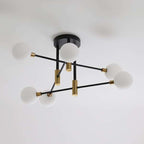 ceiling light with gold metal