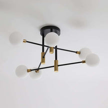ceiling light with gold metal