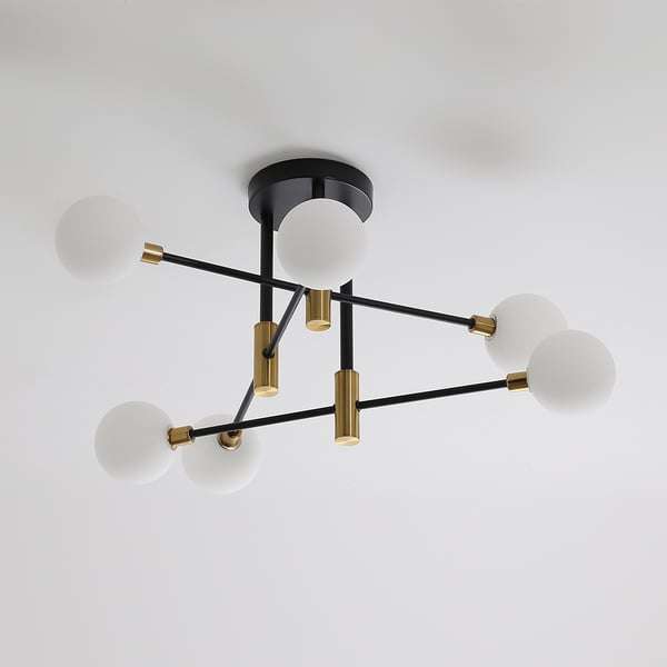ceiling light with gold metal
