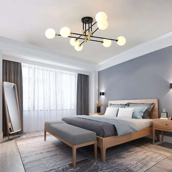 modern white glass ceiling lighting