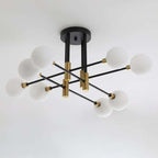 modern white glass ceiling lights