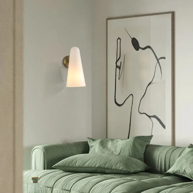 white glass shade