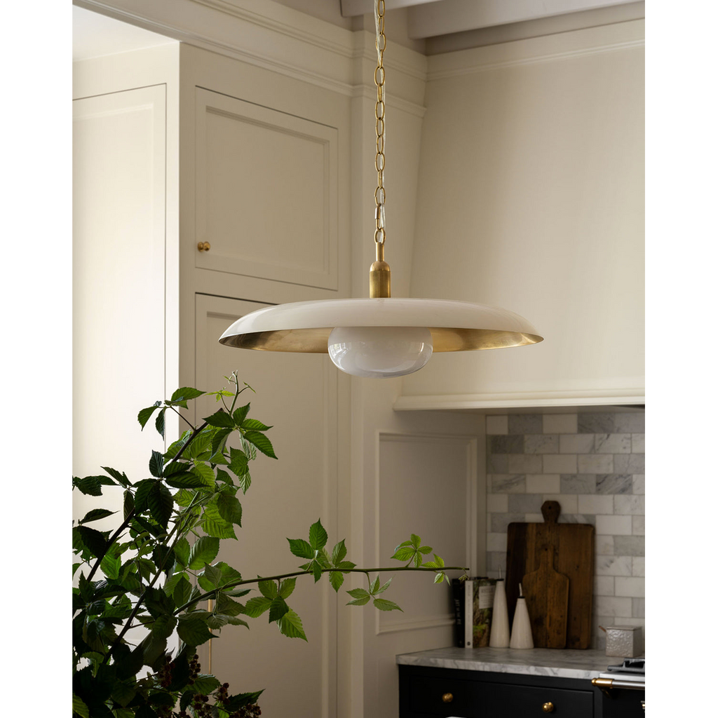 Letterly Pendant — Fluted Glass Hanging Light with Soft Warm Ambient Glow