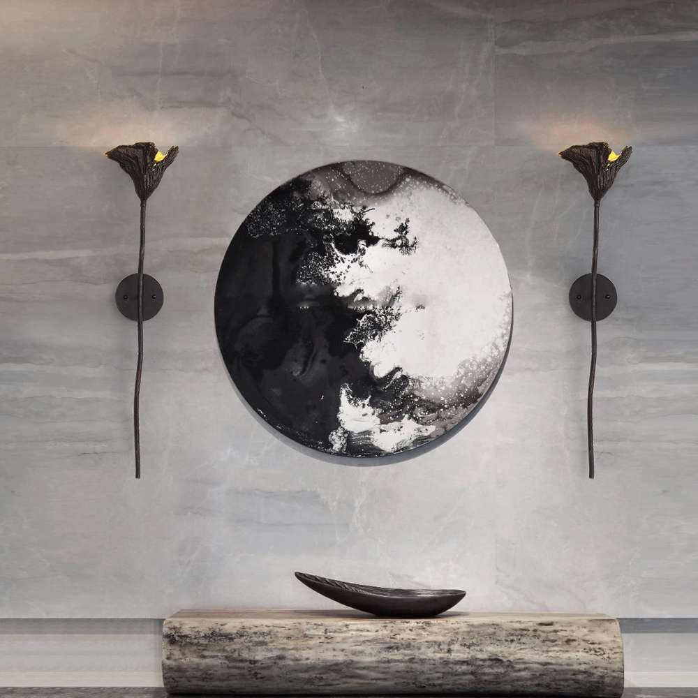 nature inspired wall sconce