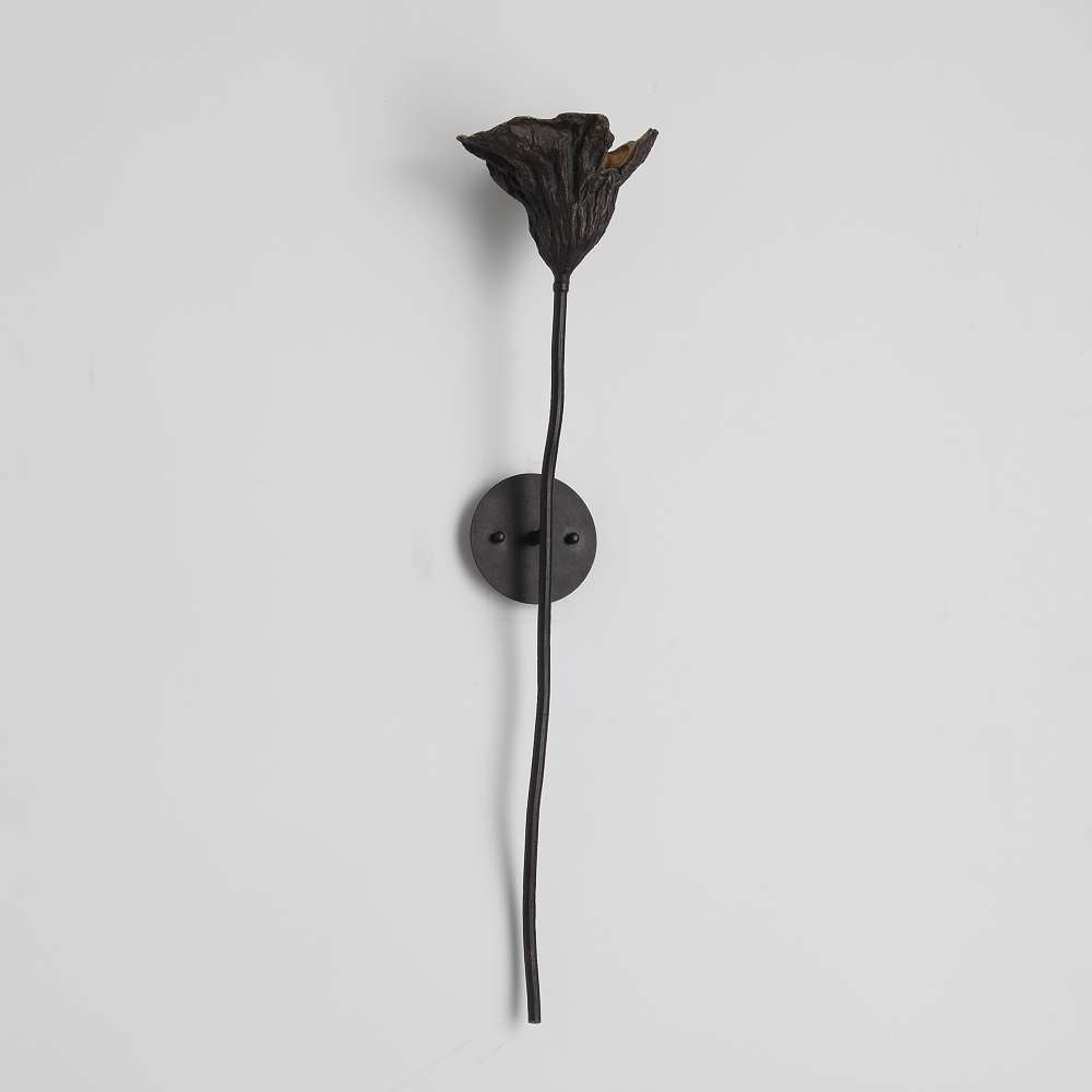 withered lotus wall sconce