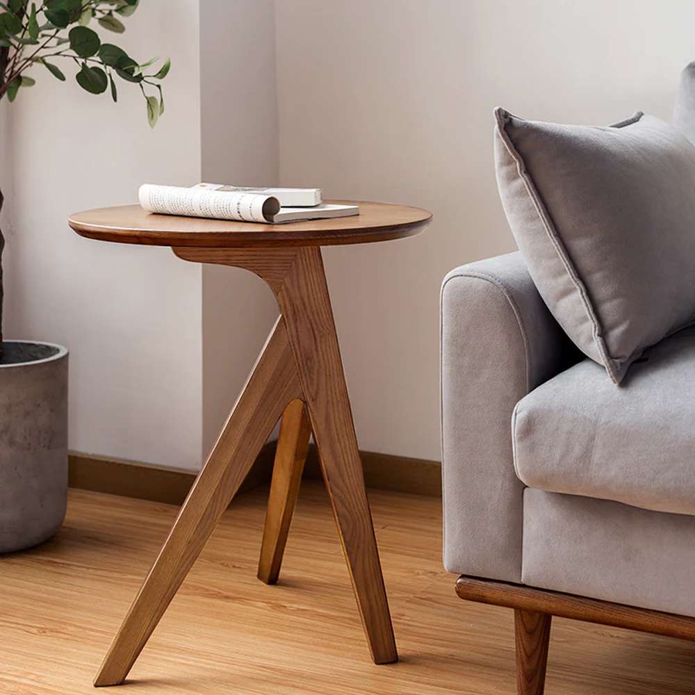 wooden side table