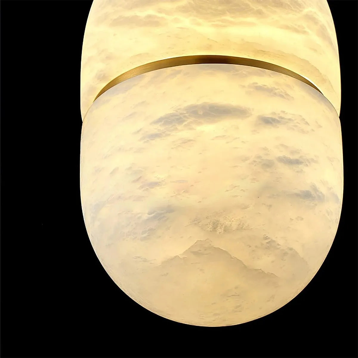 YUM Alabaster Pendant Light – Oval Pendant Lamp for Premium Indoor Lighting - View 6