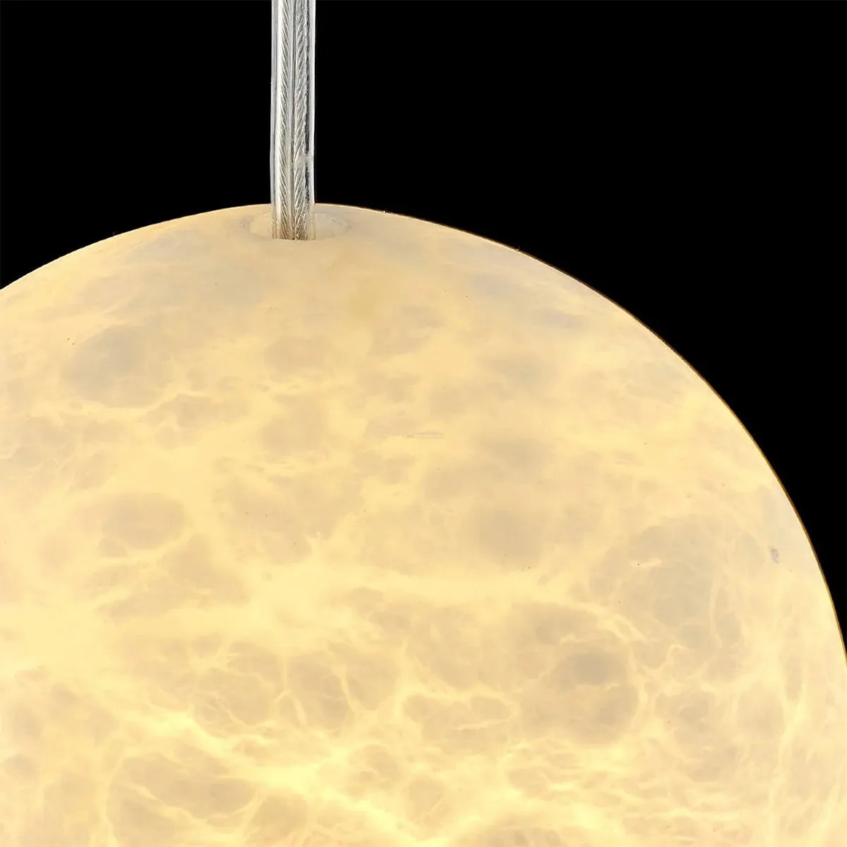 YUM Alabaster Pendant Light – Oval Pendant Lamp for Premium Indoor Lighting - View 7