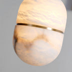 YUM Alabaster Pendant Light – Oval Pendant Lamp for Premium Indoor Lighting - View 8